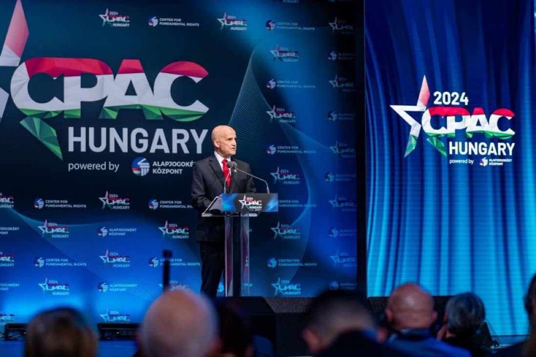 Keith Self speaking at CPAC Hungary 2024
