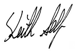 Keith Self signature